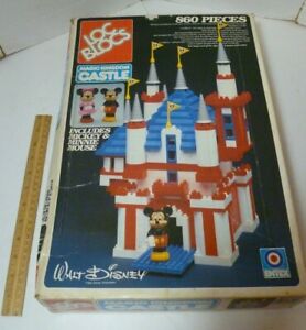 Disney Sears 1988 Loc Blocs Magic Kingdom Castle with Mickey Mouse RARE 