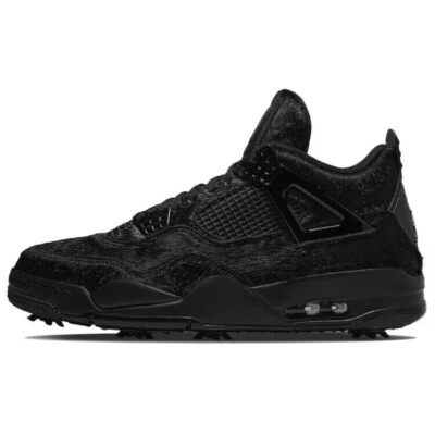 Nike Air Jordan 4 Negro Maratón Zapatos para Correr Parte Superior Baja Hombres CU9981-001 Foto 1 de 4