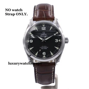 CINTURINO DISTRIBUZIONE PELLE PER OROLOGIO OMEGA 20mm 22mm NERO MARRONE - RAILMASTER - Foto 1 di 7