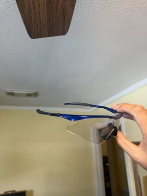 Clear And Blue Oakley Sunglasses Shades Oakleys Glasses - Image 1 of 2