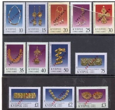 CYPRUS 2000 COMPLETE YEAR SETS MNH STAMPS OVERPRINTED SPECIMEN - Image 1 of 2