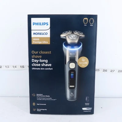 AFEITADORA PHILIPS NORELCO I9000 PRESTIGE, HÚMEDA Y SECA, DEGRADADA NEGRA, XP9405/84 Foto 1 de 4