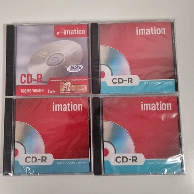 Imation CD‑R 80 • 4 x Blank Recordable CD‑R Disc • 700 MB/80 min • 52× • New & S - Image 1 of 4