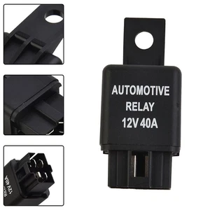 12V 40A Car Automotive Van Boat Bike 4 Pin SPST Alarm Relay - Picture 1 of 16
