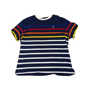 Polo Ralph Lauren Herren T-Shirt Classic Fit Navy Rainbow Stripe Gr. XXL - Bild 1 von 7