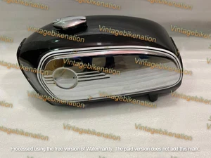 Fit For BMW R75/5 Toaster Black Painted Fuel Tank 1969-73 Model With Side Plate - Picture 1 of 7