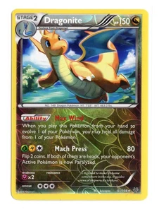 Dragonite 51/108 Raro Holograma Inverso XY - Roaring Skies Pokemon Juego de cartas coleccionables - Imagen 1 de 2