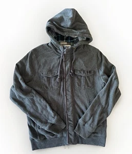 Cappotto Aeropostale Grung Chore con cappuccio a costine cotone foderato in flanella taglia XL grigio - Foto 1 di 10