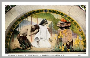 Religion By Charles S. Pearce Library Of Congress Washington D C c1920 Postcard - Picture 1 of 2