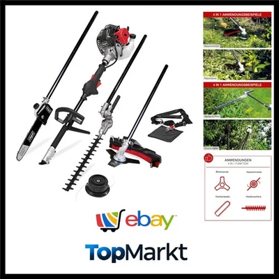 Motorsense 4in1 Metall Gartenwerkzeug Gas Betrieb Tragbar Multifunktionsgerät - Bild 1 von 4