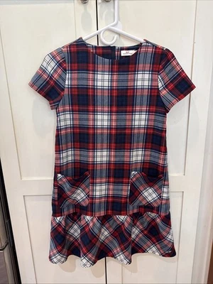 Vestido xadrez Vineyard Vines feminino vermelho e marinho 12 - Imagem 1 de 4
