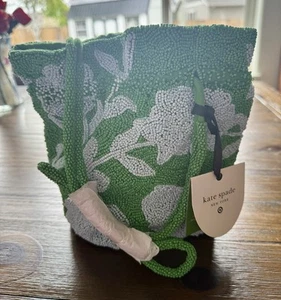Kate Spade New York x Target Beaded Bucket Bag – Green & Blue Floral | NEW - Picture 1 of 5