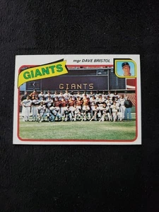 ⚾1980 Topps #499 San Francisco Giants Team Card UNMARKED Checklist⚾EX⚾ - Picture 1 of 2