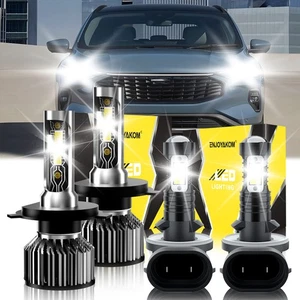 LED Headlight Kit Bulb + Fog Light Super Bright For Ford Escape 2001-2003 2004 - Picture 1 of 11