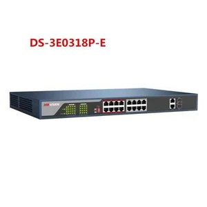 DS-3E0318P-E 16-ports Unmanaged 16 PoE Switch 10/100Mbps Auto-MDIX PoE - Picture 1 of 2