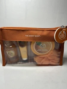 The Body Shop "Satsuma Beauty Bag” Travel Set Shower Gel Hand Cream Butter Set - Picture 1 of 5