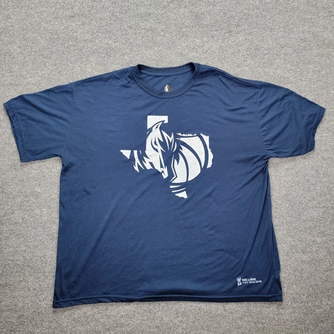 Dallas Mavericks Special Edition Mens Tshirt Dirk 20 Texas Logo Blue Sz 3XL Cover