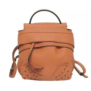 TOD'S Welle Kamel Leder Rucksack Authentisch - Bild 1 von 10