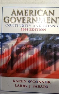 American Government Continuity and Change 2004 0321195167 Very Good Hardcover - Imagen 1 de 1