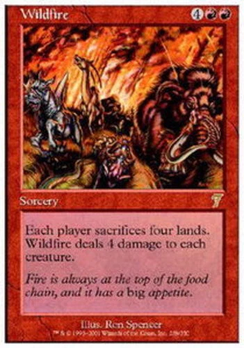 Wildfire ~ Lightly Played 7th Edition Seventh MTG Magic UltimateMTG Red Card - Image 1 of 1