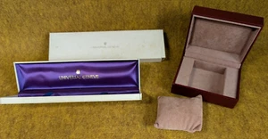 UNIVERSAL GENEVE old empty wrist watch Vintage storage case set 300230625 YZ - Picture 1 of 15
