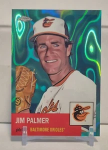 2022 Topps Platinum Anniversary Jim Palmer #43 Aqua Lava Refractor /299 - Picture 1 of 2
