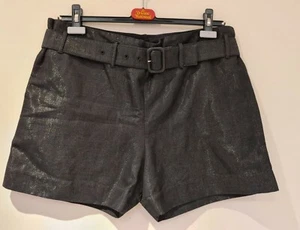 Vivienne Westwood Anglomania Shorts schwarz metallic Gürtel Taschen Gr. 44 NEU - Bild 1 von 12