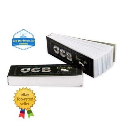 OCB Filter Tips Booklet – Perforated Card Roach for Rolling Papers Multi Packs - Image 1 of 3