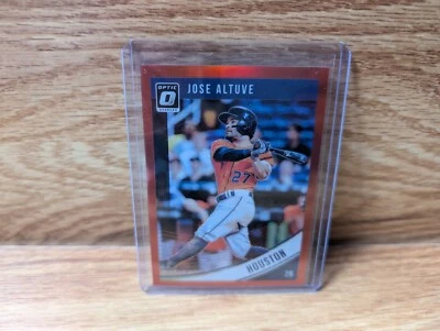 Jose Altuve 2018 Panini Donruss Optic Red Holo Prizm/99 #132 Houston Astros Foto 1 de 2