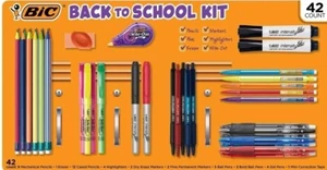 BIC Ultimate Back to School Kit, Assorted School Supplies (42 Count) - Picture 1 of 2
