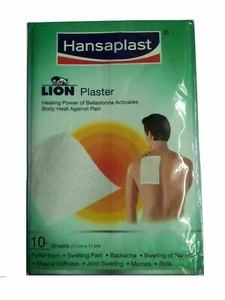 Hansaplast Lion plaster (Belladonna)Pain Relief Patch 1 pack (10 Sheets) - Picture 1 of 3