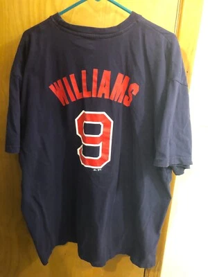 Big & Tall 波士顿红袜队 Ted Williams MLB T 恤球衣棉质尺寸 2XLT — 第 1/4 张图片