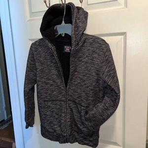 CHILDRENS PLACE HOODED JACKET / Large / Full Zip / Sherpa Lined / kangaroo... - Picture 1 of 5
