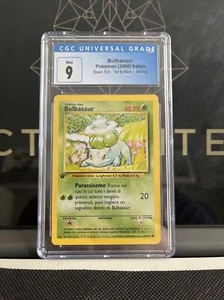 2000 1ST EDITION BASE SET BULBASAUR 44/102 italian CGC MINT 9 - Picture 1 of 2