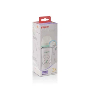 Pigeon SofTouch 3 T-Ester Nursing Bottle - Leaf 300ML - Picture 1 of 11