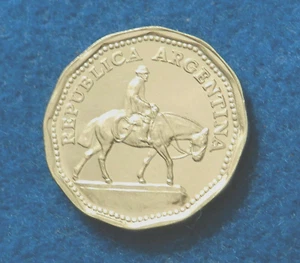 1963 Argentina 10 Pesos - Beautiful Coin - See PICS - Picture 1 of 2