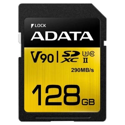 Adata Premier ONE 128GB SDXC UHS-II V90 Memory Card - Image 1 of 4
