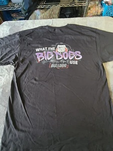 Vintage 90s Red Bar Anvil Big Dogs "What The Big Dogs Use" Bulldog TShirt XL - Bild 1 von 9