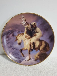 Franklin Mint Spirit of the North Wind by Herman Adams Western Collector Plate - Picture 1 of 2
