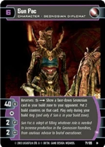 STAR WARS JEDI GUARDIANS SUN FAC (B) 71/105 FOIL GEM MINT - Picture 1 of 1