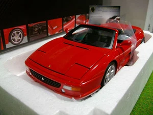 FERRARI F355 SPIDER cabriolet rge 1/18 HOT WHEELS ELITE BLY34 voiture miniature - Imagen 1 de 4