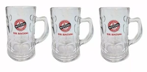 Bintang Pilsner Bali 3 x 350ml Dimpled Beer Tankard Glasses Set BNWOT Party Indo - Picture 1 of 1