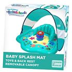  Infant Baby Pool Floats, Free Swimming, Super Blue Splash Mat W/Seat & Canopy