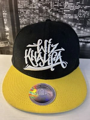 Wiz Khalifa Authentic Black & Yellow Embroidered SnapBack Baseball Hat Cap  - Image 1 of 4