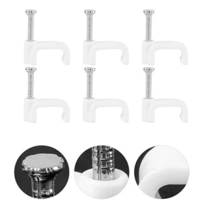 500 PCS CLIPS Kabelmanagement Clips Stahlkabelmanagement Clip - Afbeelding 1 van 12