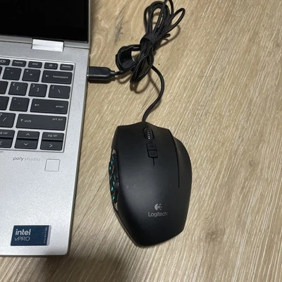 Logitech Logicool G600t MMO Computer mouse Button 20 FF XIV G600 Plastic - Image 1 of 4