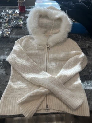 Frost Jacket Rabbit Hair And Wool Beautiful Zipper - Image 1 of 3