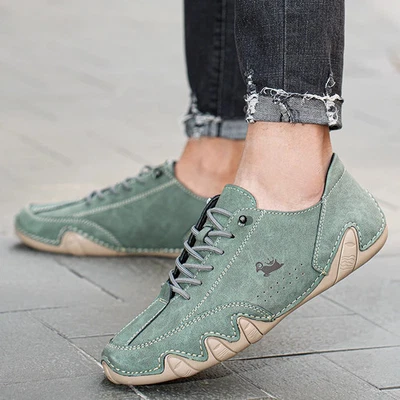 Zapatos informales para hombre Zapatos para caminar de cuero Mocasines Mocasines Tenis cómodos  Foto 1 de 4