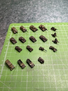 6mm War Game Tanks X10, Guns X 5, Half Track X 3, Car X1 Restposten Zink X (KD) - Bild 1 von 24