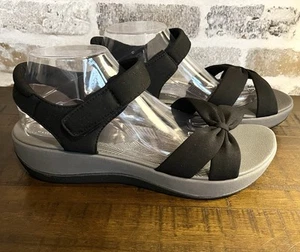 Clarks Arla Shore Women's Size US 11 Wide Black Strappy Comfort Sandals NEW - Picture 1 of 8